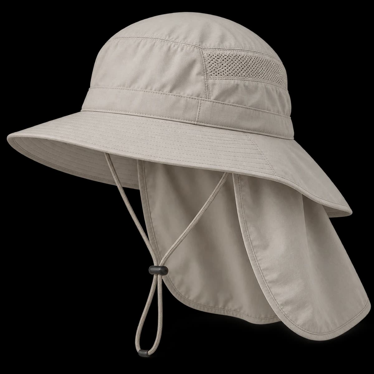 Generated neck-flap sun hat design reference